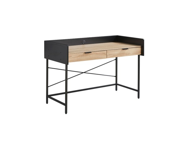 HOMI ΓΡΑΦΕΙΟ 2ΣΥΡΤΑΡΙΑ ΦΥΣΙΚΟ ΜΑΥΡΟ 123x60x86 HOMI ΓΡΑΦΕΙΟ 2ΣΥΡΤΑΡΙΑ ΦΥΣΙΚΟ ΜΑΥΡΟ 123x60x86