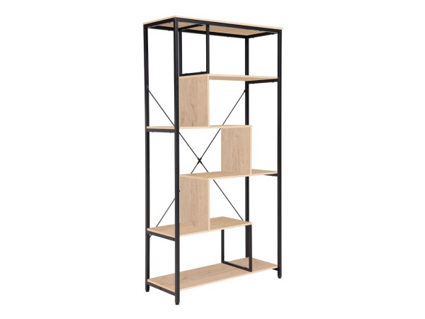 QUICK ΒΙΒΛΙΟΘΗΚΗ ΦΥΣΙΚΟ ΜΑΥΡΟ 85x35x163 QUICK ΒΙΒΛΙΟΘΗΚΗ ΦΥΣΙΚΟ ΜΑΥΡΟ 85x35x163