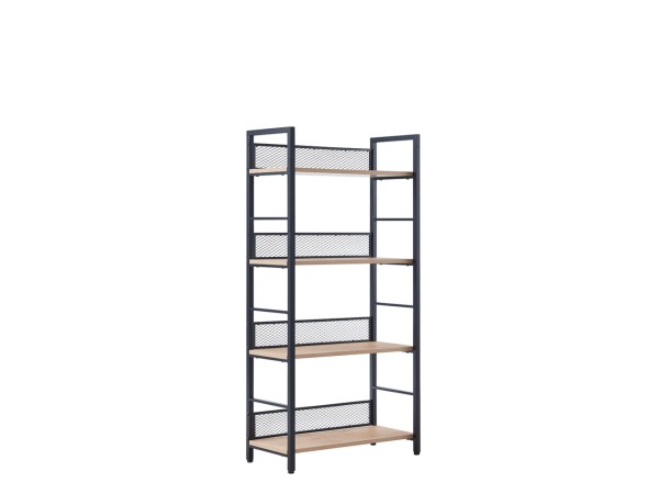 NEST ΒΙΒΛΙΟΘΗΚΗ ΦΥΣΙΚΟ ΜΑΥΡΟ 60x28x121cm