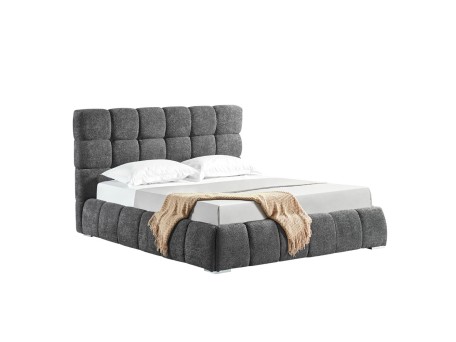 PUFFY ΚΡΕΒΑΤΙ (ΓΙΑ ΣΤΡΩΜΑ 160x200cm) ΓΚΡΙ 228x188x120cm