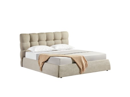 CHOCOLAT ΚΡΕΒΑΤΙ (ΓΙΑ ΣΤΡΩΜΑ 160x200cm) BEIGE 220x184x109cm