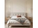 BUTTON ΚΡΕΒΑΤΙ (ΓΙΑ ΣΤΡΩΜΑ 160x200cm) BEIGE 183x217x112cm BUTTON ΚΡΕΒΑΤΙ (ΓΙΑ ΣΤΡΩΜΑ 160x200cm) BEIGE 183x217x112cm