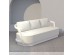 TORRE ΣΑΛΟΝΙ SET 1+2+2 OFF WHITE 198x81x66cm