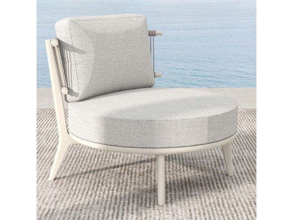 LA LUNA ΠΟΛΥΘΡΟΝΑ OFF WHITE 80x87x68cm