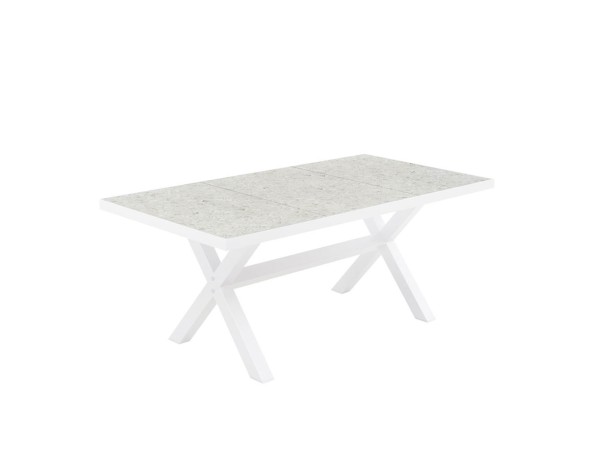 STABLE ΤΡΑΠΕΖΙ TERRAZZO ΛΕΥΚΟ 181x90.5x75cm STABLE ΤΡΑΠΕΖΙ TERRAZZO ΛΕΥΚΟ 181x90.5x75cm