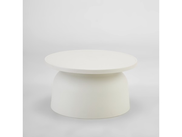 DOMI COFFEE TABLE OFF WHITE 67x67x36cm DOMI COFFEE TABLE OFF WHITE 67x67x36cm