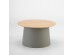 ZENTRA COFFEE TABLE ΦΥΣΙΚΟ ΓΚΡΙ 70x70x39cm