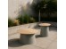 ZENTRA COFFEE TABLE ΦΥΣΙΚΟ ΓΚΡΙ 70x70x39cm