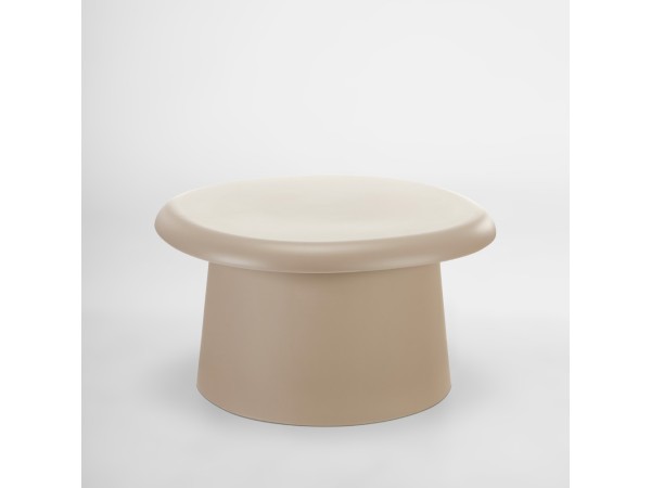 RIVVA COFFEE TABLE SAND BEIGE 70x70x39cm RIVVA COFFEE TABLE SAND BEIGE 70x70x39cm