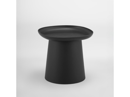 PLATE COFFEE TABLE ΜΑΥΡΟ 50x50x47.5cm