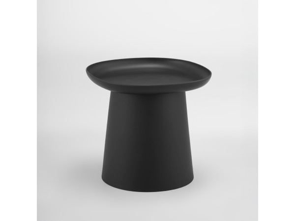 PLATE COFFEE TABLE ΜΑΥΡΟ 50x50x47.5cm PLATE COFFEE TABLE ΜΑΥΡΟ 50x50x47.5cm