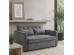 SOLUTION ΚΑΝΑΠΕΣ ΚΡΕΒΑΤΙ 2ΘΕΣΙΟΣ ΓΚΡΙ 133x94x87cm
