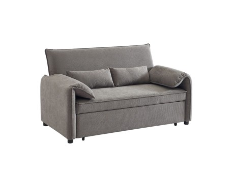 RUBIK ΚΑΝΑΠΕΣ ΚΡΕΒΑΤΙ 3ΘΕΣΙΟΣ ΓΚΡΙ 161x84x92cm