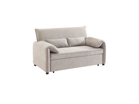 RUBIK ΚΑΝΑΠΕΣ ΚΡΕΒΑΤΙ 3ΘΕΣΙΟΣ LATTE 161x84x92cm