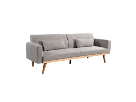 PANTA ΚΑΝΑΠΕΣ ΚΡΕΒΑΤΙ 3ΘΕΣΙΟΣ ΓΚΡΙ ΑΝΟΙΧΤΟ 210x77x77cm