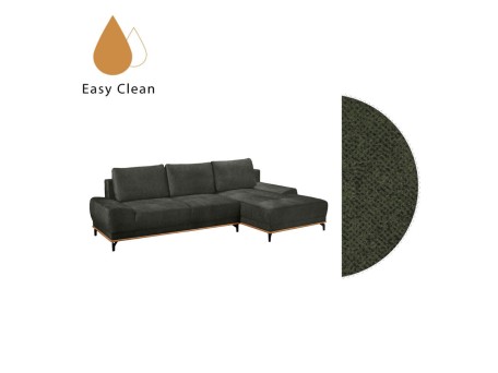 NATURA ΚΑΝΑΠΕΣ ΚΡΕΒΑΤΙ ΓΩΝΙΑ ΔΕΞΙΑ ΛΑΔΙ 283x164x90