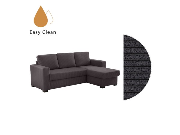 ALDO CRISTIANO ΚΑΝΑΠΕΣ ΚΡΕΒΑΤΙ ΓΩΝΙΑ ΑΝΑΣΤΡΕΨΙΜΗ ΓΚΡΙ 220x150x88cm