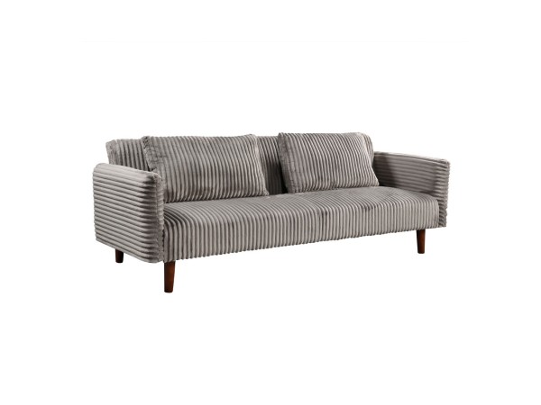 COTTLE ΚΑΝΑΠΕΣ ΚΡΕΒΑΤΙ 3ΘΕΣΙΟΣ ΓΚΡΙ ΑΝΟΙΧΤΟ 213x79x73cm