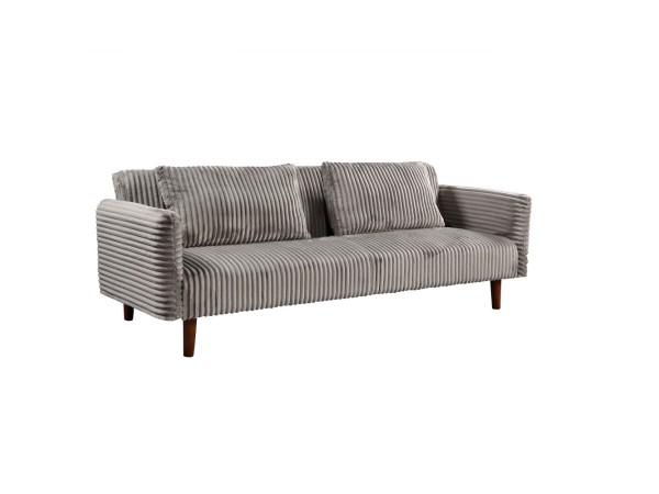 COTTLE ΚΑΝΑΠΕΣ ΚΡΕΒΑΤΙ 3ΘΕΣΙΟΣ ΓΚΡΙ ΑΝΟΙΧΤΟ 213x79x73cm