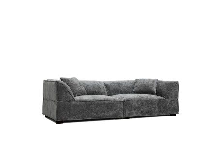 RULER ΚΑΝΑΠΕΣ 3ΘΕΣΙΟΣ ΓΚΡΙ 243x101x69cm