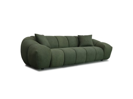 BOSSANOVA ΚΑΝΑΠΕΣ 3ΘΕΣΙΟΣ ΠΡΑΣΙΝΟ ΣΚΟΥΡΟ 255x115x71cm