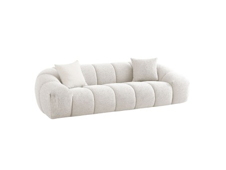 BOSSANOVA ΚΑΝΑΠΕΣ 3ΘΕΣΙΟΣ OFF WHITE 255x115x71cm