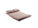FUTON ΚΑΝΑΠΕΣ ΚΡΕΒΑΤΙ 2ΘΕΣΙΟΣ ΑΝΑΔΙΠΛΟΥΜΕΝΟΣ TERRACOTTA BEIGE ΜΕ PATTERN 141x87x76cm
