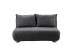 FUTON ΚΑΝΑΠΕΣ ΚΡΕΒΑΤΙ 2ΘΕΣΙΟΣ ΑΝΑΔΙΠΛΟΥΜΕΝΟΣ ΓΚΡΙ ΜΑΥΡΟ ΜΕ PATTERN 141x87x76cm