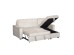 TRESOR ΚΑΝΑΠΕΣ ΚΡΕΒΑΤΙ ΓΩΝΙΑ ΑΝΑΣΤΡΕΨΙΜΗ OFF WHITE 223x145x91cm