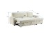 TRESOR ΚΑΝΑΠΕΣ ΚΡΕΒΑΤΙ ΓΩΝΙΑ ΑΝΑΣΤΡΕΨΙΜΗ OFF WHITE 223x145x91cm