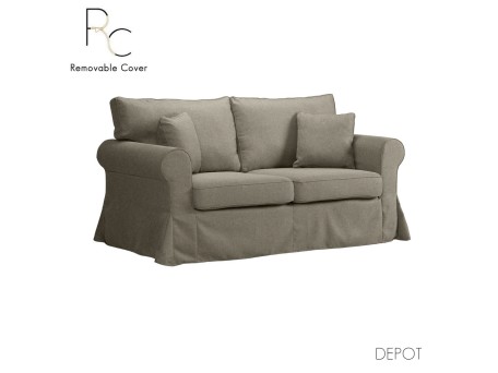 ASHLEY ΚΑΝΑΠΕΣ 2ΘΕΣΙΟΣ ΜΕ ΑΠΟΣΥΡΟΜΕΝΟ ΚΑΦΕ ΑΝΟΙΧΤΟ TWIST 03 173x85x95cm