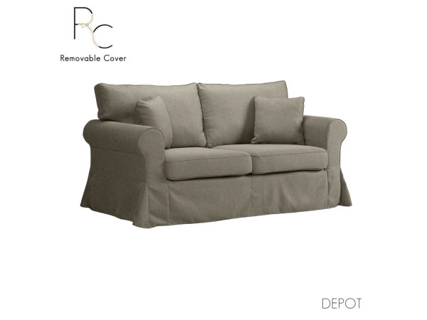 ASHLEY ΚΑΝΑΠΕΣ 2ΘΕΣΙΟΣ ΜΕ ΑΠΟΣΥΡΟΜΕΝΟ ΚΑΦΕ ΑΝΟΙΧΤΟ TWIST 03 173x85x95cm