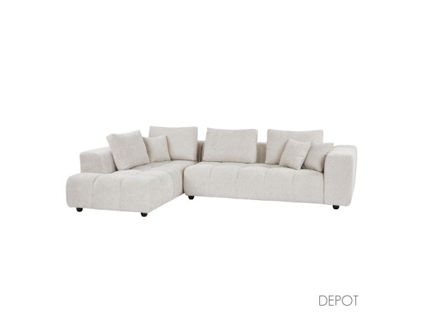 TOMOS ΚΑΝΑΠΕΣ ΓΩΝΙΑ ΑΡΙΣΤΕΡΗ BEIGE LEGASY 15 298x200x85cm