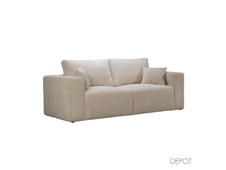 BULLET ΚΑΝΑΠΕΣ 3ΘΕΣΙΟΣ OFF WHITE AMBIENCE 02 232x101x92cm