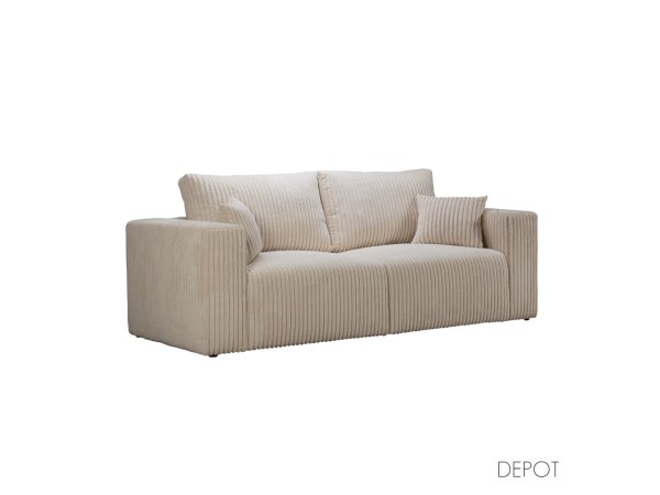 BULLET ΚΑΝΑΠΕΣ 3ΘΕΣΙΟΣ OFF WHITE AMBIENCE 02 232x101x92cm