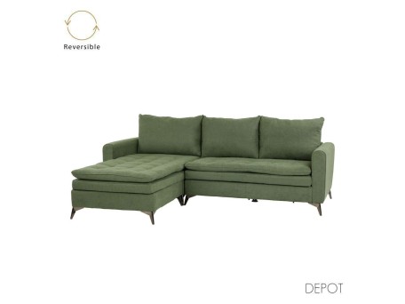 SCANDALO ΚΑΝΑΠΕΣ ΓΩΝΙΑ ΑΝΑΣΤΡΕΨΙΜΗ ΛΑΔΙ ASTI 20 265x188x99cm