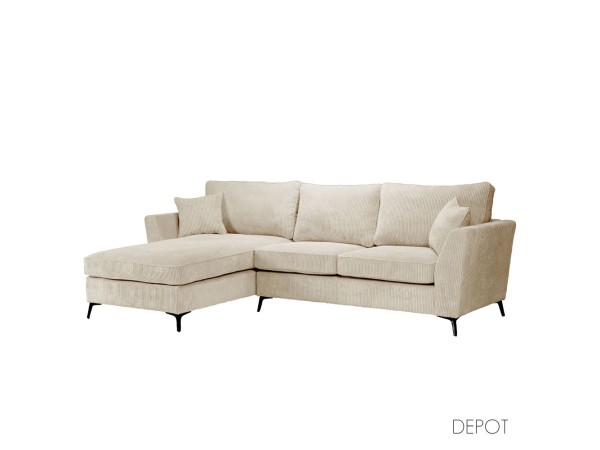 BOEL ΚΑΝΑΠΕΣ ΓΩΝΙΑ ΑΡΙΣΤΕΡΗ BEIGE LINCOLN 03 280x170x92cm