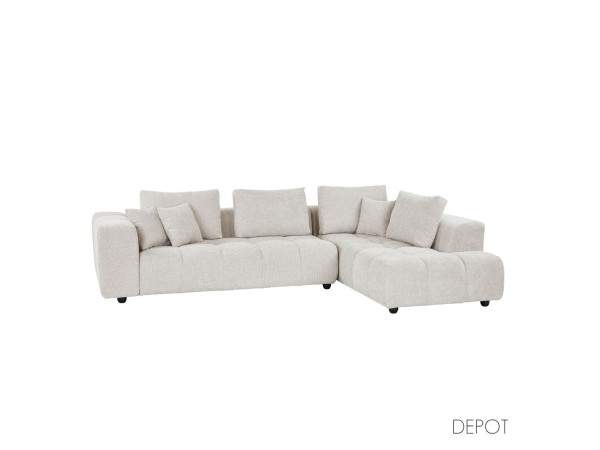 TOMOS ΚΑΝΑΠΕΣ ΓΩΝΙΑ ΔΕΞΙΑ BEIGE LEGASY 15 298x200x85cm