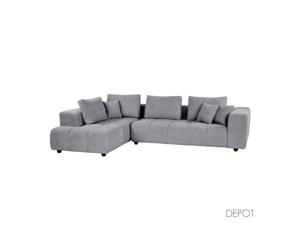 TOMOS ΚΑΝΑΠΕΣ ΓΩΝΙΑ ΑΡΙΣΤΕΡΗ ΓΚΡΙ LEGASY 18 298x200x85cm