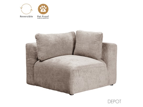 BOX ΠΟΛΥΘΡΟΝΑ ΜΕ ΜΠΡΑΤΣΟ ΑΝΑΣΤΡΕΨΙΜΗ BEIGE VOGUE 2 107x107x85cm