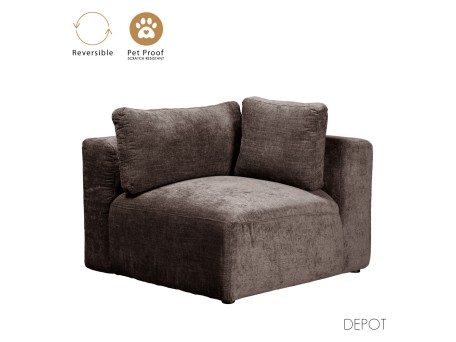 BOX ΠΟΛΥΘΡΟΝΑ ΜΕ ΜΠΡΑΤΣΟ ΑΝΑΣΤΡΕΨΙΜΗ ΚΑΦΕ VOGUE 5 107x107x85cm