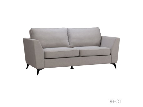 BOEL ΚΑΝΑΠΕΣ 3ΘΕΣΙΟΣ ΓΚΡΙ BERGAMO 92 200x86x92cm