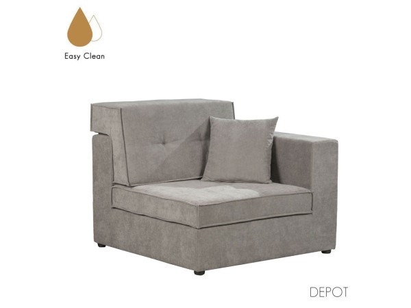 MEXICO ΠΟΛΥΘΡΟΝΑ ΜΕ ΜΠΡΑΤΣΟ ΓΚΡΙ WIND 90 101x101x83cm