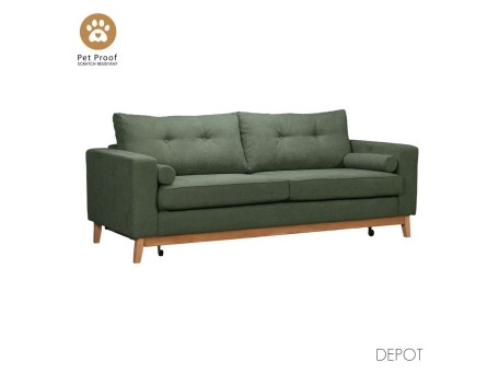 LUSSO ΚΑΝΑΠΕΣ ΚΡΕΒΑΤΙ 3ΘΕΣΙΟΣ ΛΑΔΙ LINO 77 218x85x87cm