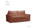 ITHAKI ΚΑΝΑΠΕΣ ΚΡΕΒΑΤΙ 3ΘΕΣΙΟΣ TERRACOTTA SCALA 57 190x94x90cm ITHAKI ΚΑΝΑΠΕΣ ΚΡΕΒΑΤΙ 3ΘΕΣΙΟΣ TERRACOTTA SCALA 57 190x94x90cm