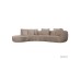 CURVO ΚΑΝΑΠΕΣ ΓΩΝΙΑ ΑΡΙΣΤΕΡΗ BEIGE CREMONA 14 412x162x92cm