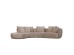 CURVO ΚΑΝΑΠΕΣ ΓΩΝΙΑ ΑΡΙΣΤΕΡΗ BEIGE CREMONA 14 412x162x92cm