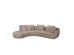 CURVO ΚΑΝΑΠΕΣ ΓΩΝΙΑ ΑΡΙΣΤΕΡΗ BEIGE CREMONA 14 412x162x92cm