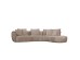 CURVO ΚΑΝΑΠΕΣ ΓΩΝΙΑ ΔΕΞΙΑ BEIGE CREMONA 14 412x162x92cm