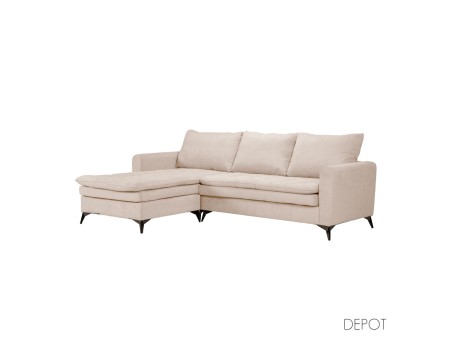 SCANDALO ΚΑΝΑΠΕΣ ΓΩΝΙΑ ΑΝΑΣΤΡΕΨΙΜΗ CREAM ASTI 1 265x188x99cm